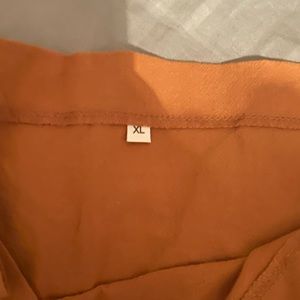 Overall romper burnt orange like!